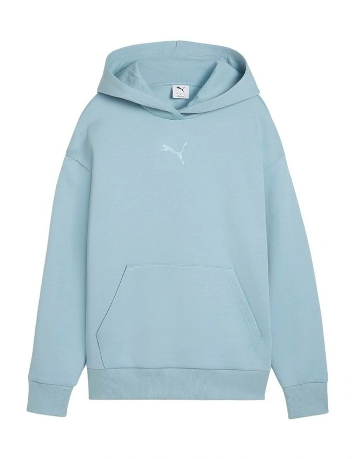 Essential Elevated Logo Hoodie in Blue image 1