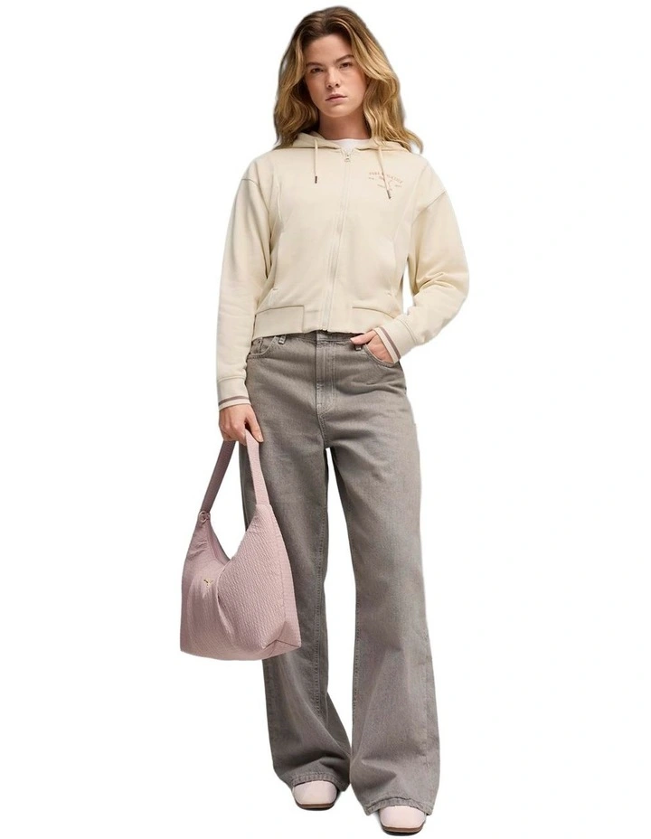 Class Full-Zip Hoodie in Cream image 2