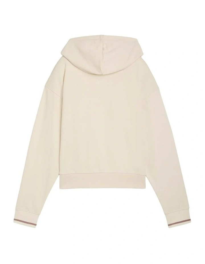 Class Full-Zip Hoodie in Cream image 4
