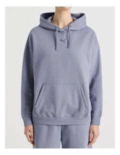 Essentials Cat Logo Hoodie in Grey Sky