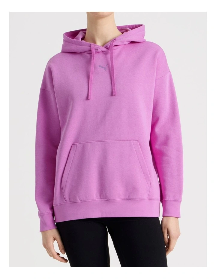 Essentials Cat Logo Hoodie in Mauve Pop image 1