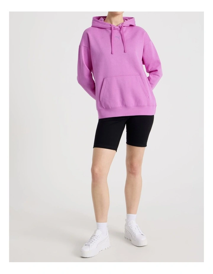 Essentials Cat Logo Hoodie in Mauve Pop image 2