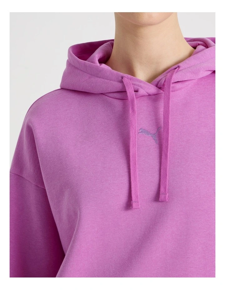Essentials Cat Logo Hoodie in Mauve Pop image 3