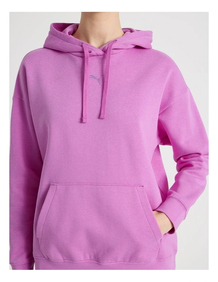 Essentials Cat Logo Hoodie in Mauve Pop image 4