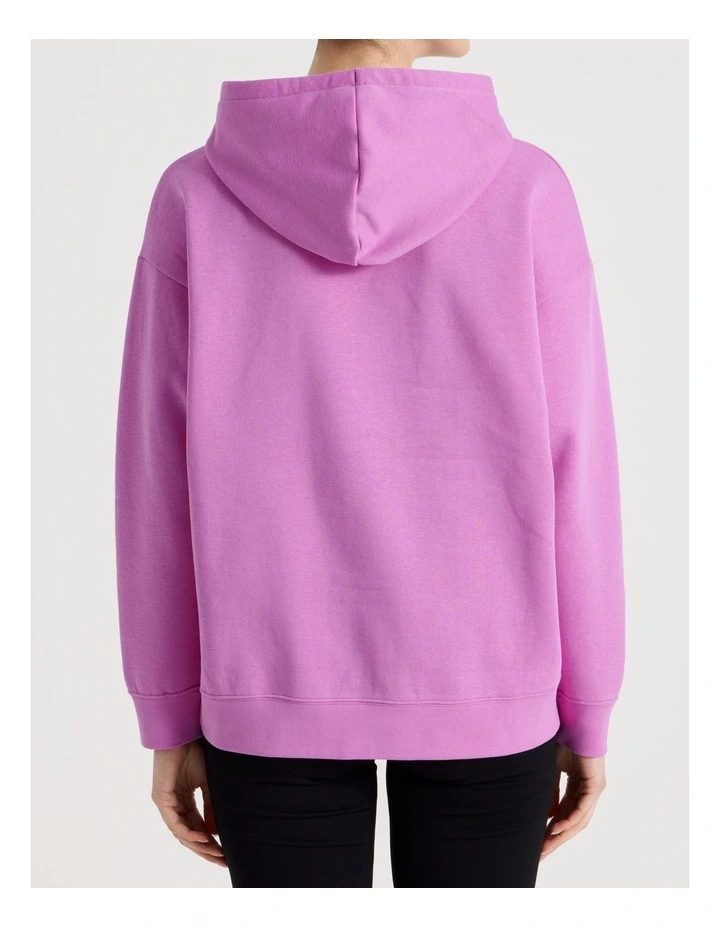 Essentials Cat Logo Hoodie in Mauve Pop image 5