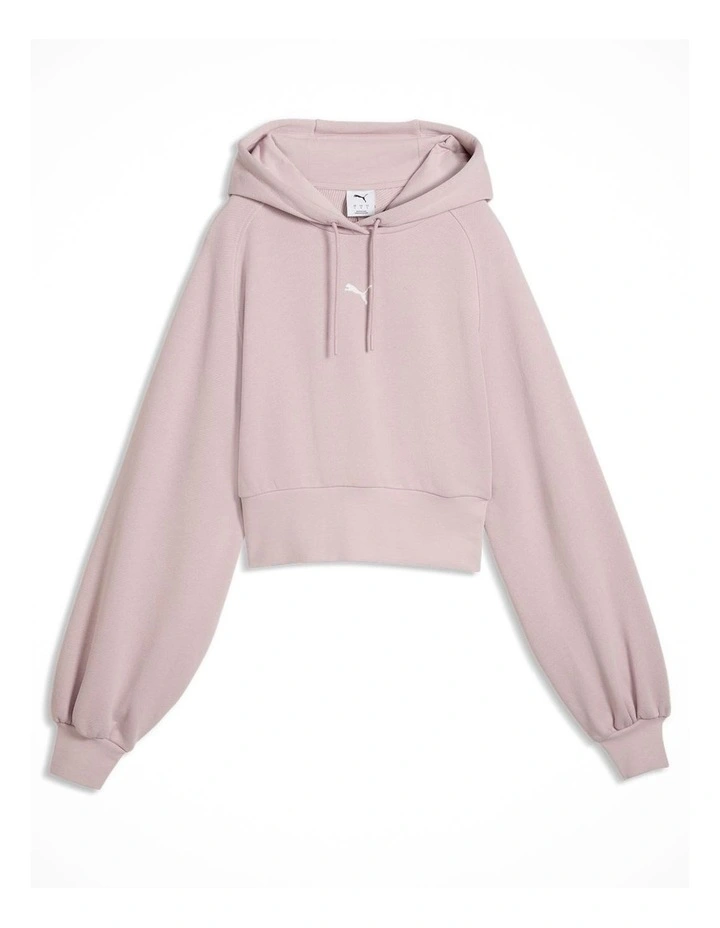 ESS Cropped Balloon Sleeve Hoodie image 4