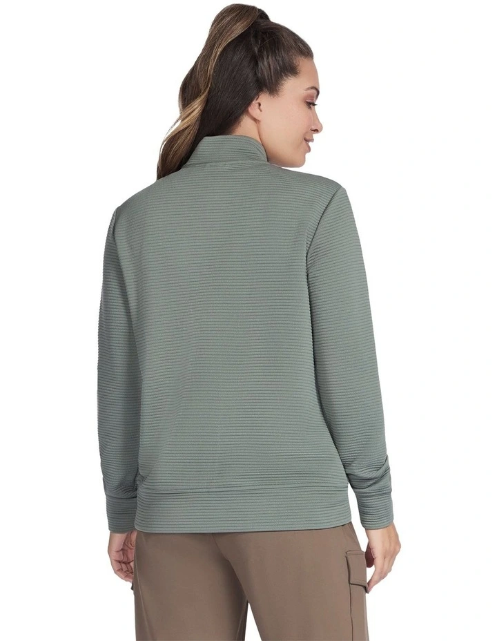 The Hoodless Hoodie Go Walk Everywhere Jacket in Green image 2