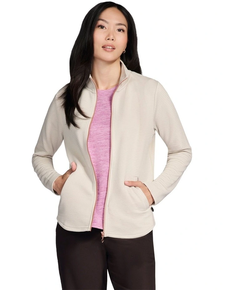 The Go Walk Shine Jacket in Beige image 1
