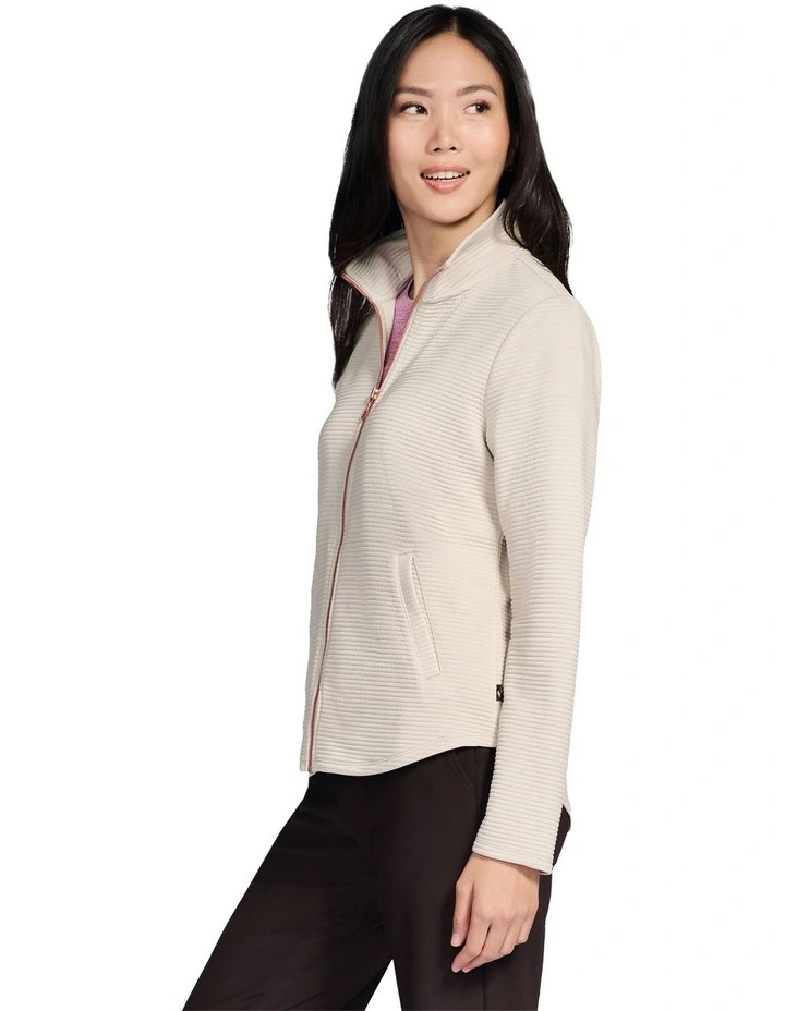The Go Walk Shine Jacket in Beige image 4