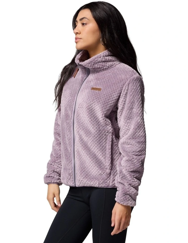 Fire Side II Sherpa Full Zip Fleece Jacket in Purple image 3
