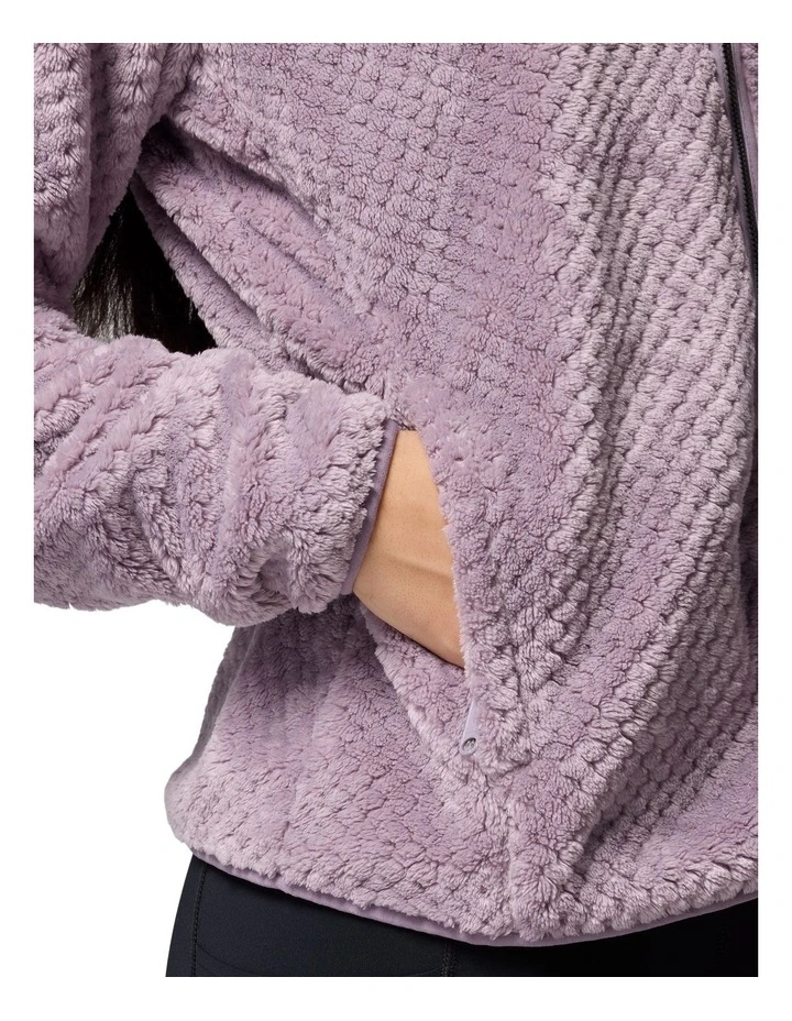 Fire Side II Sherpa Full Zip Fleece Jacket in Purple image 6