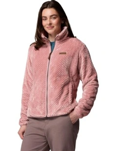 Fire Side II Sherpa Full Zip Fleece Jacket in Pink