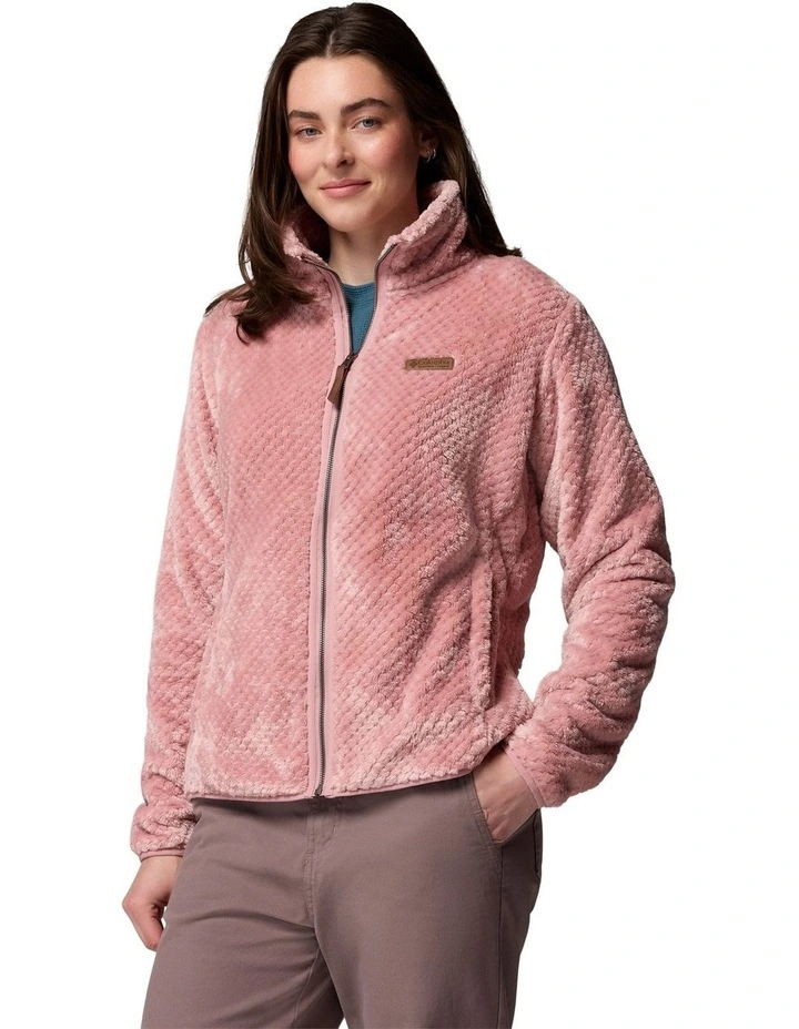 Fire Side II Sherpa Full Zip Fleece Jacket in Pink image 1