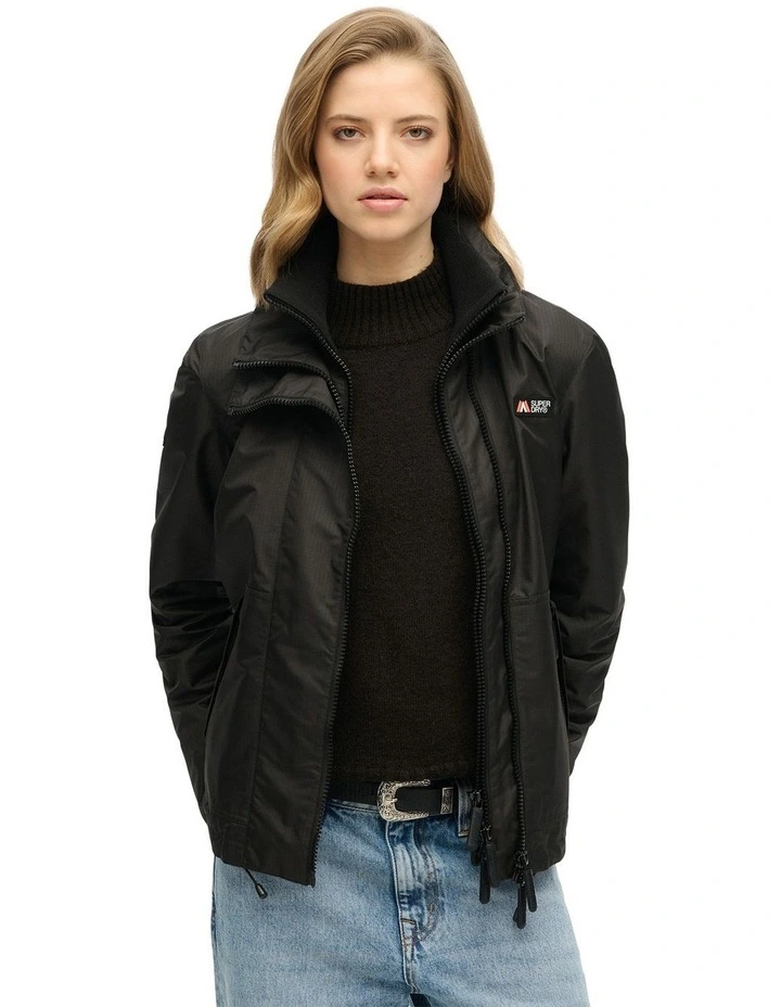 Mountain Windbreaker Jacket in Black image 1