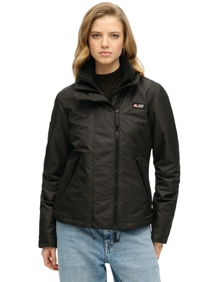 Mountain Windbreaker Jacket in Black image 3