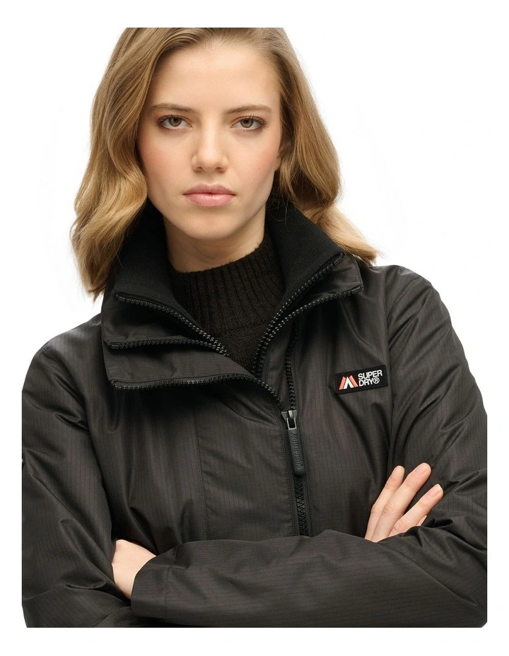 Mountain Windbreaker Jacket in Black image 4