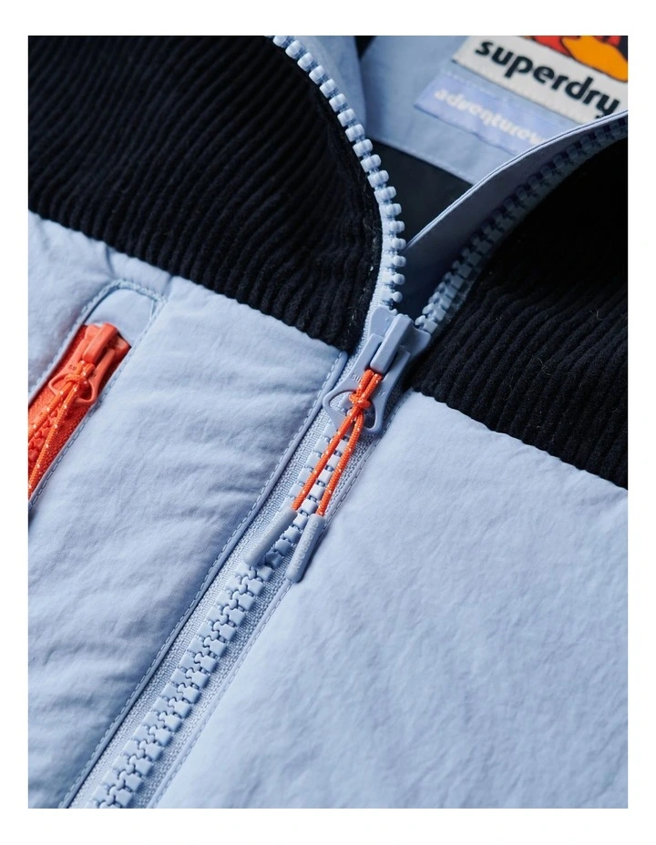 Hooded Fleece Jacket in Urban Cream image 5