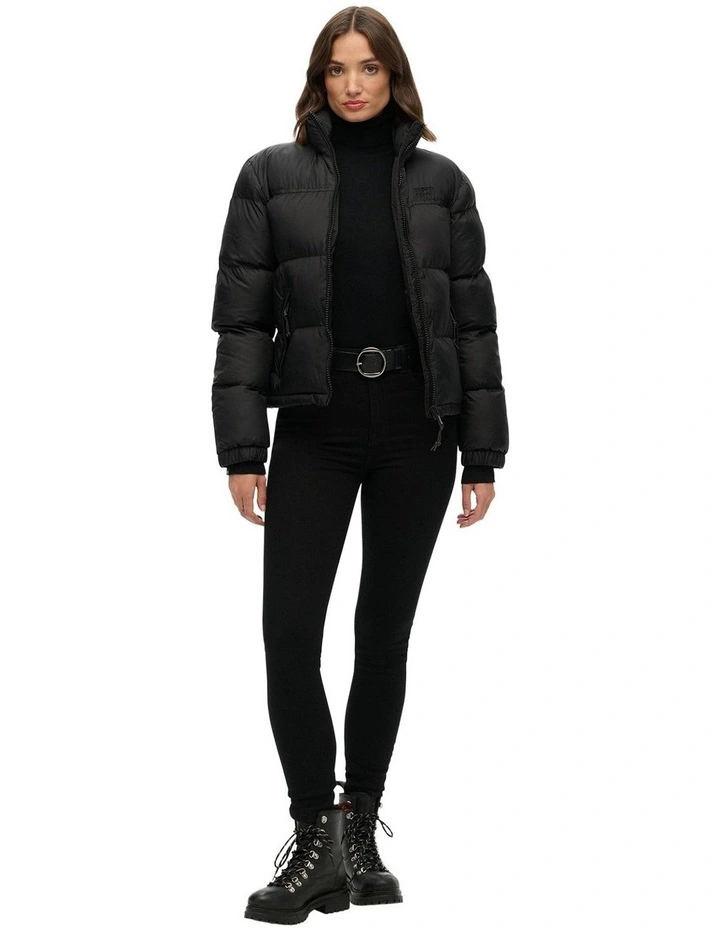 Puffer Jacket in Black image 6