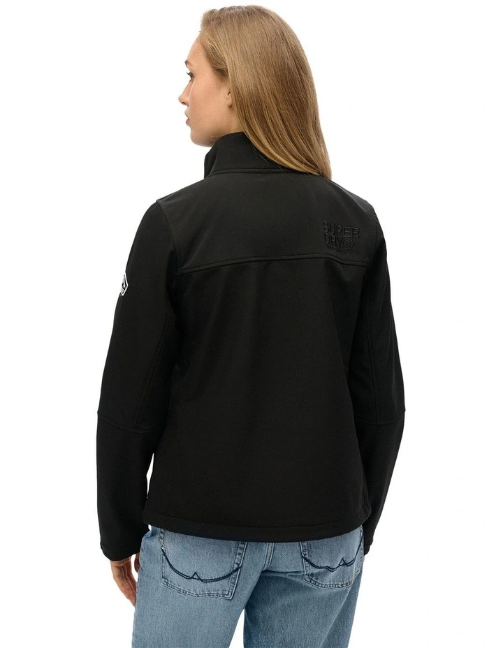 Softshell Trekker Jacket in Black image 2