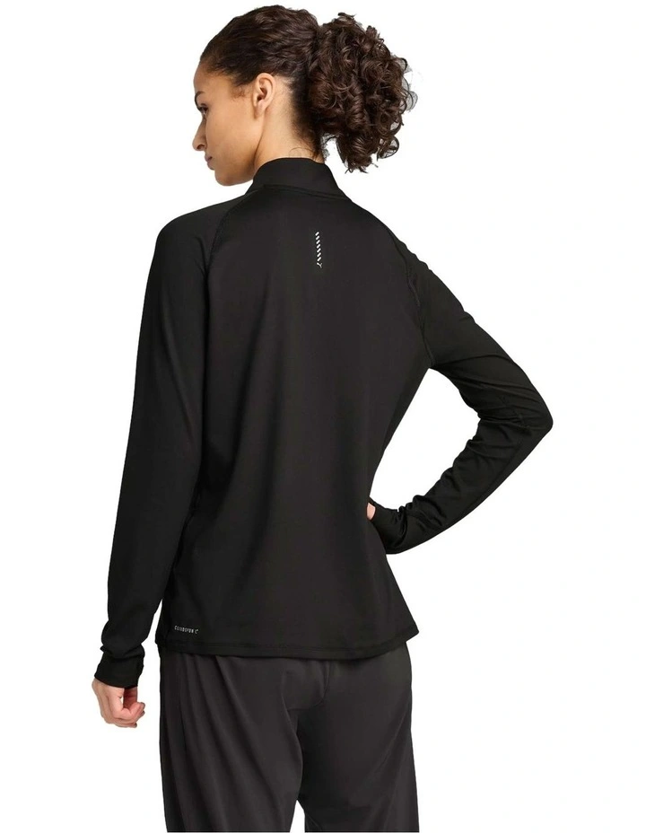 Run Velocity Cloudspun 1/4 Zip Sweater in Black image 2