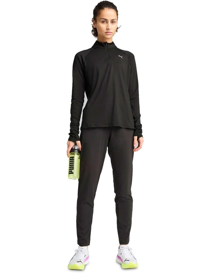Run Velocity Cloudspun 1/4 Zip Sweater in Black image 3