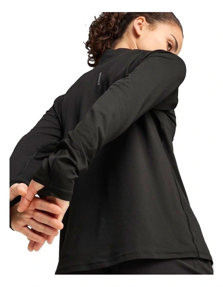 Run Velocity Cloudspun 1/4 Zip Sweater in Black image 4