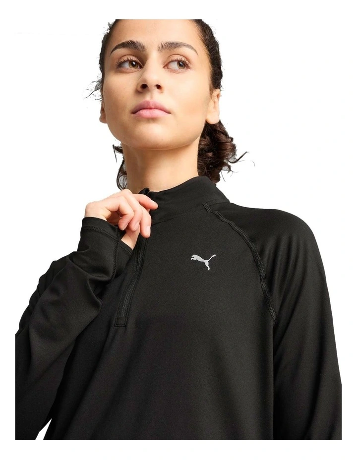 Run Velocity Cloudspun 1/4 Zip Sweater in Black image 5