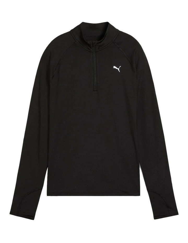 Run Velocity Cloudspun 1/4 Zip Sweater in Black image 6