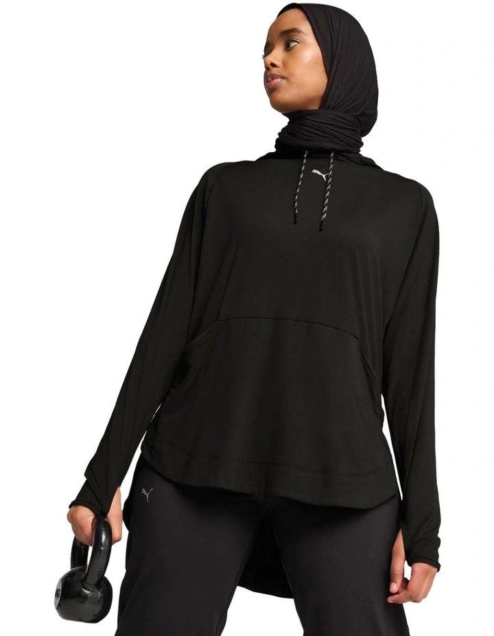 Modest Hoodie in Black image 3