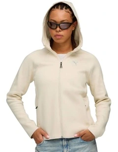 Evostripe Full-Zip Hoodie in White