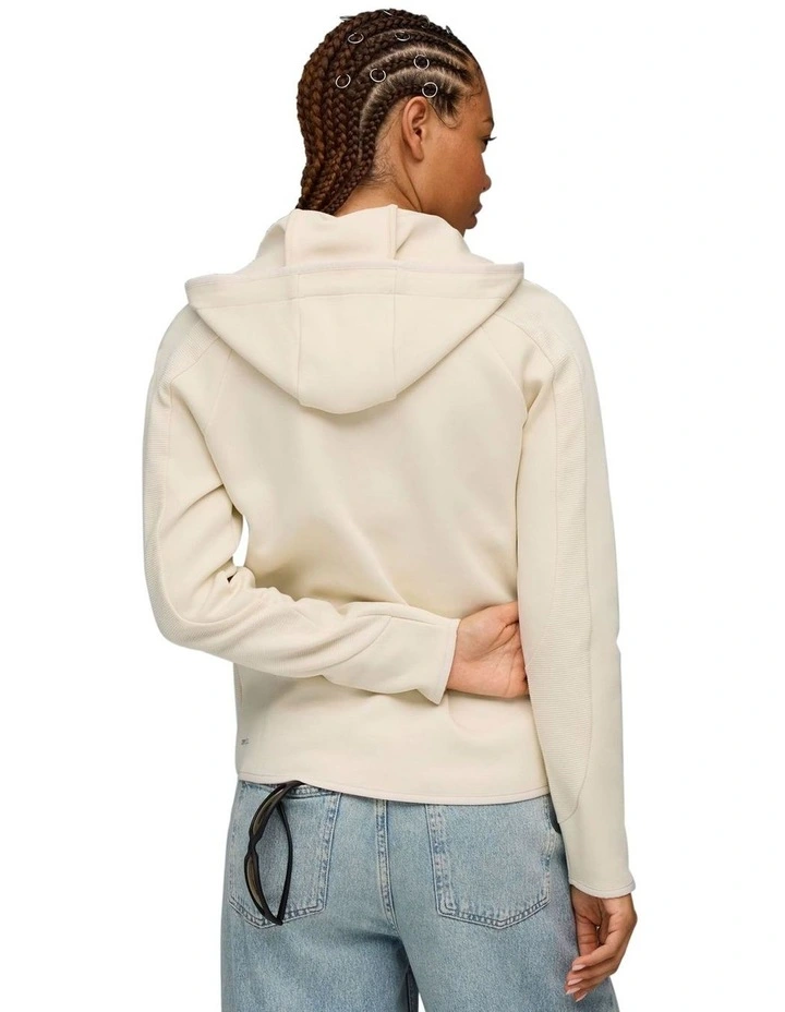 Evostripe Full-Zip Hoodie in White image 3
