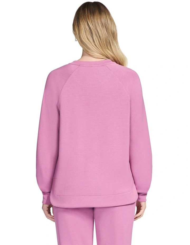 Skechluxe Elevate Crewneck Jacket in Pink image 2