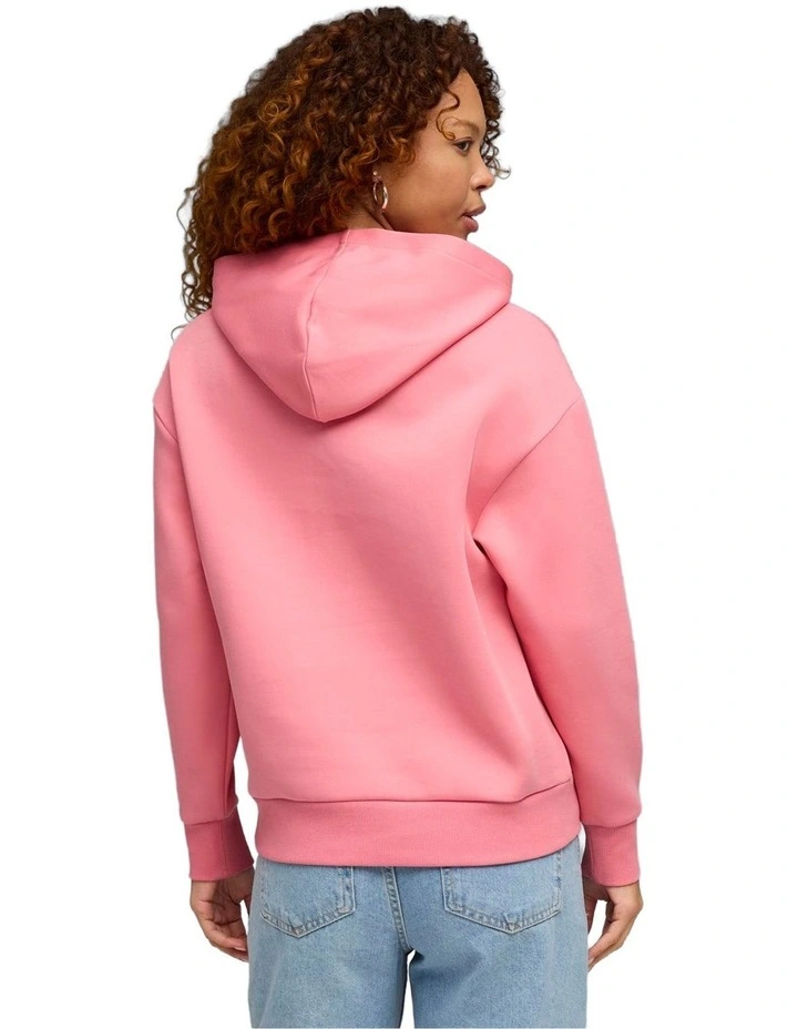 Essentials Elevated Logo Hoodie in Pink image 2