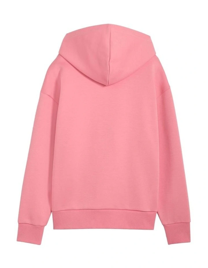 Essentials Elevated Logo Hoodie in Pink image 5