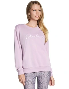 Signature Crew Jumper in Lt Purple