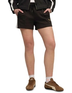 T7 Pintuck Shorts 4 in Puma Back