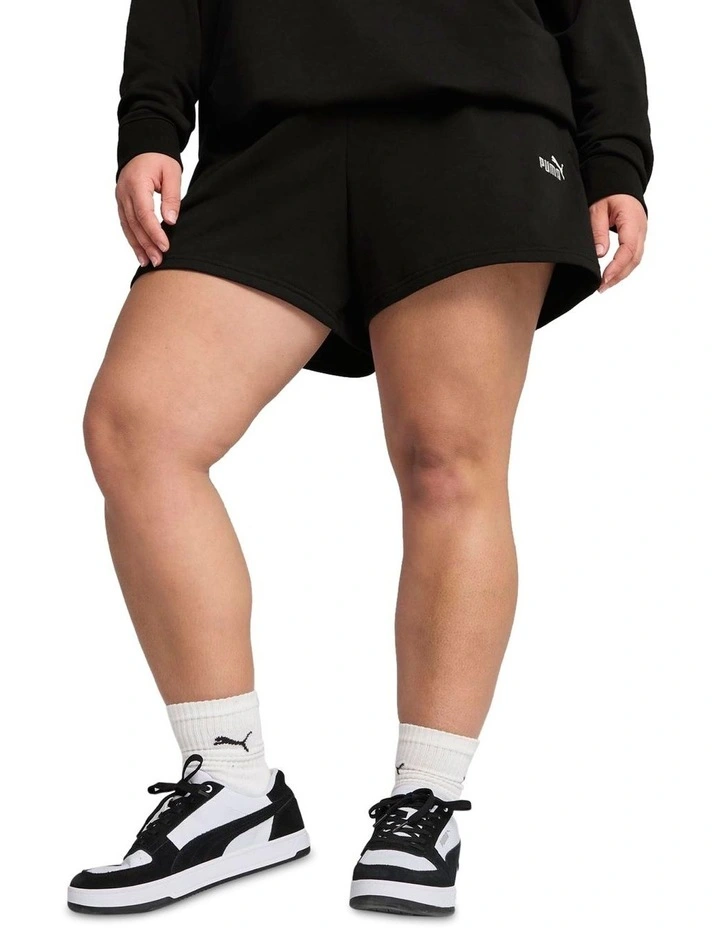 Essentials Small No. 1 Logo Shorts in Black image 1