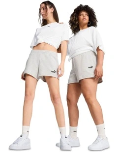 Essentials Small No. 1 Logo Shorts in Grey