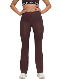 Tad Essential High Waist Bootcut Pant in Brown