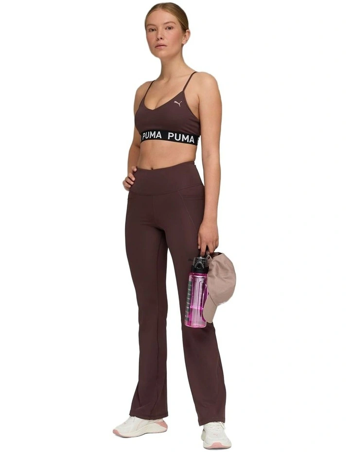 Tad Essential High Waist Bootcut Pant in Brown image 3