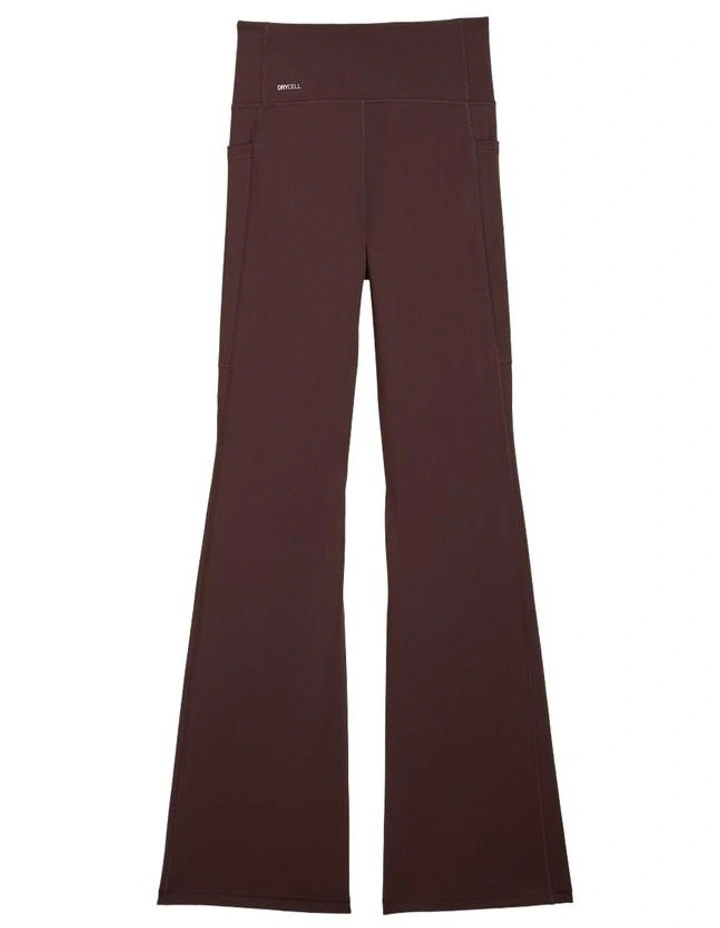 Tad Essential High Waist Bootcut Pant in Brown image 5