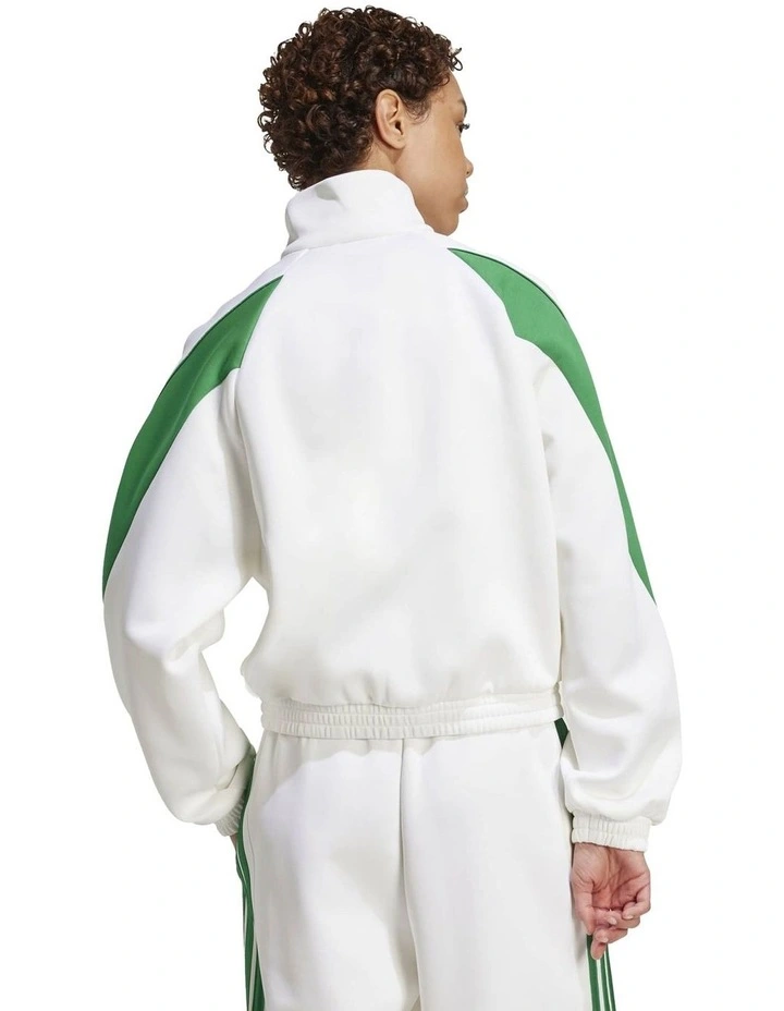 Stadium Tracktop in White/Green image 2