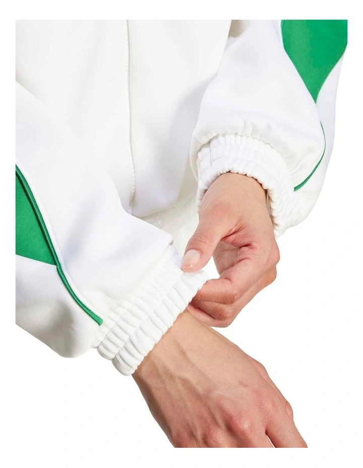 Stadium Tracktop in White/Green image 4