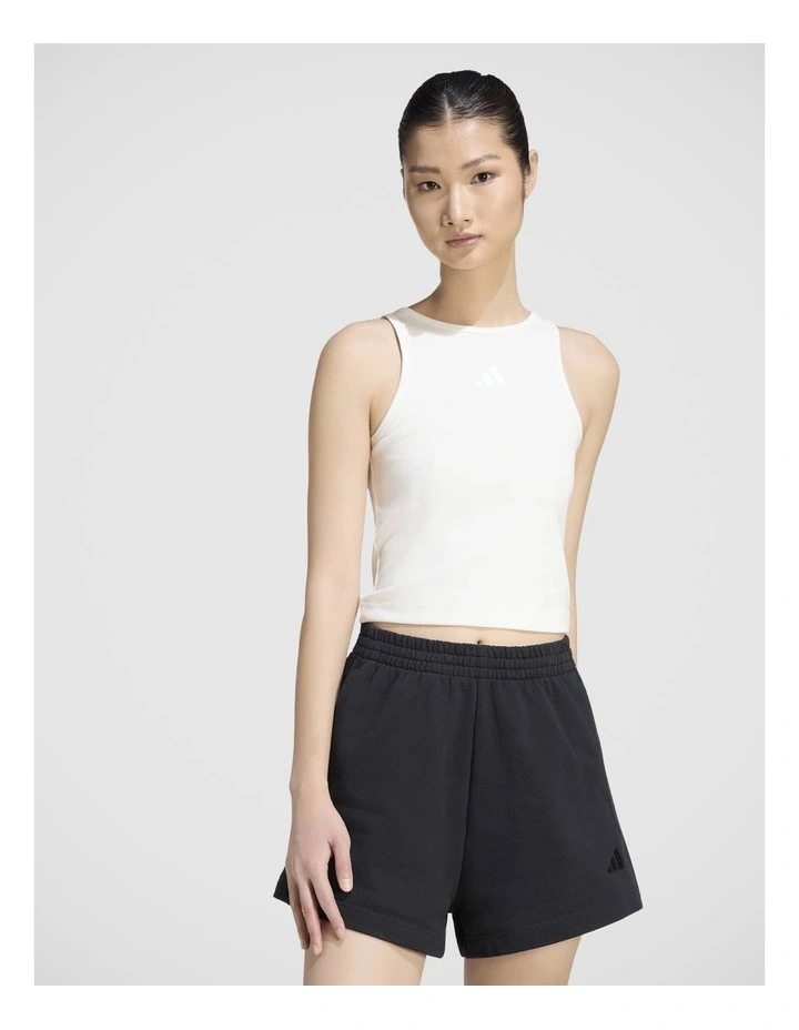 ADIDAS KIT SMALL LOGO RIB TANK TOP image 1