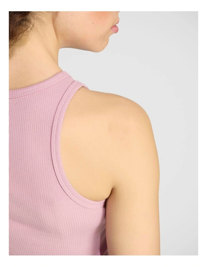 ADIDAS KIT SMALL LOGO RIB TANK Top image 5