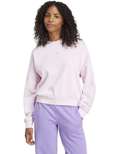 Essentials Small Logo Feelcozy Sweatshirt in Pink