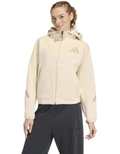 Z.N.E. Full-Zip Hoodie in Stone