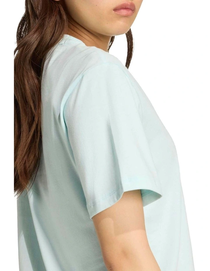 Essentials Small Logo Cotton T-shirt in Green image 3