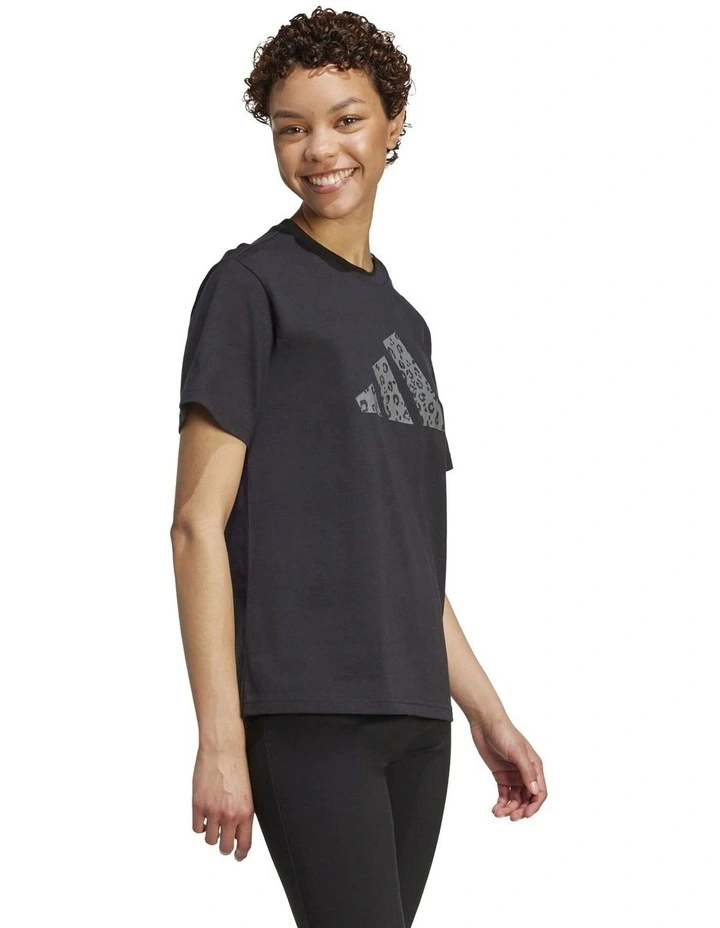 Animal Graphic T-shirt in Black image 3