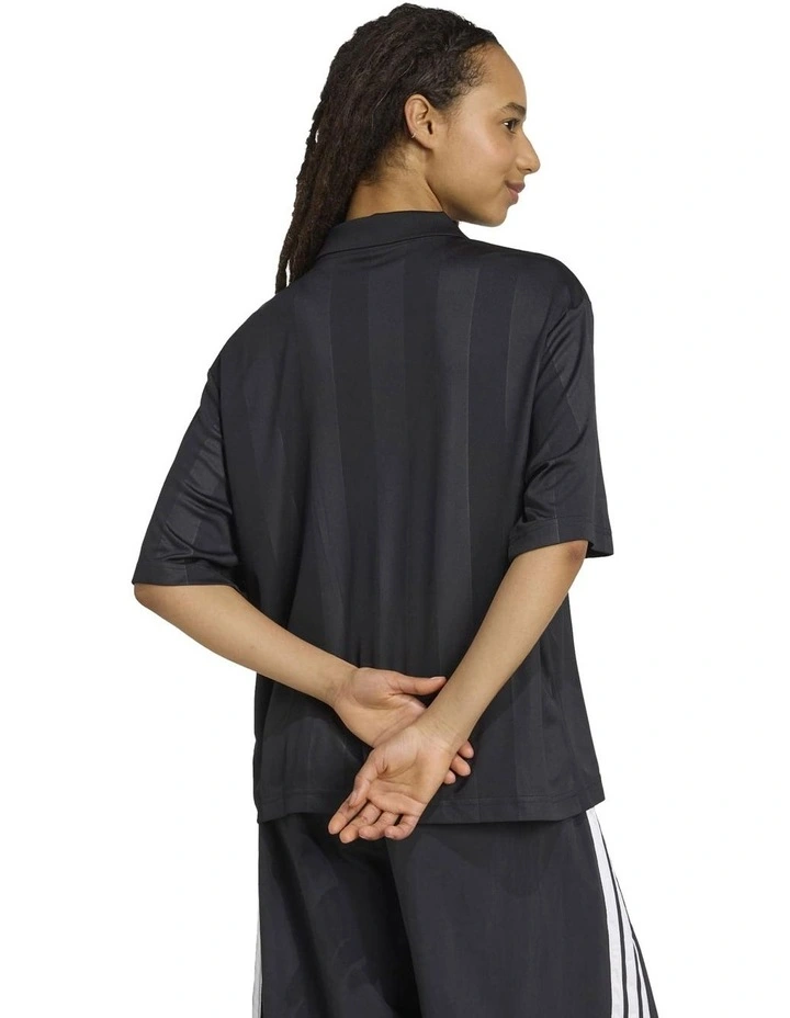 Tiro Polo T-shirt in Black image 2